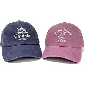 Embroidered Matching Hats Est 2025
