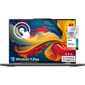 Lenovo Yoga 7i 16" 16:10 WUXGA 2-in-1 Touch Screen Laptop, Intel Core i7-1355U, 2 x Thunderbolt, Fingerprint Reader, Backlit KB, Win 11 Pro, Storm Grey (16GB RAM | 2TB SSD)