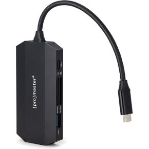 ProMaster USB-C Card Reader & Hub for Two SD Cards, (Model 79962)