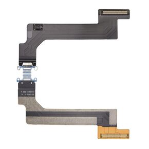 Replacement for iPad 10th Generation 2022 10.9 Inch A2696 USB Charger Charging Port Dock Connector Flex Cable (WiFi Version) USA (Silver)