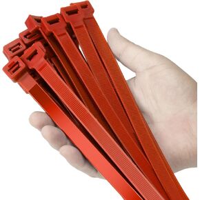 12 inch Garden Green Zip Ties Heavy Duty 100 PCS, 250 LBS Ultra Exclusive Strong Plastic Wire Ties, Large Cable Ties Extra Long Tie Wraps, Indoor and Outdoor UV Resistant