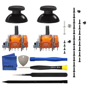 Iparto 2 Pack TMR electromnetic replicing legling kit for ps5 - anti -drift 3D Thansumpsticks for PlayStation 5
