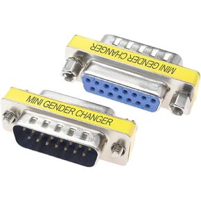 Db15 Female Male | 5pcs | Db9/Db15/Db25/Db37 Mini Gender Changer Adaptter Rs232 Com D-Sub to Male Female Plug Connector 9 15 25 37Pin