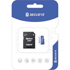 SECUEYE 32GB TF Memory Card with Adapter Class 10 FAT32 High Speed Reading/Writing 24/7 Recording for Security Camera Dash Cam and More (32GB + Adapter)