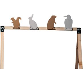 Small Game Plinker Infinity Target Rack System Bundle – Self-Healing Squirrel, Rabbit, Crow & Groundhog Targets – Rimfire & Airgun Reactive Shooting Targets – Durable, No Ricochet, Easy Setup