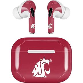 Skinit Skinit Audio Audio Skiner مع Airpods Pro 2nd Gen - تصميم شعار جامعة ولاية واشنطن المرخص رسميًا