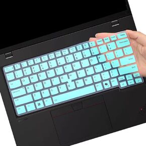 Colorful Keyboard Cover for 2025 2024 New 14" Lenovo Thinkpad L14 P14s T14 T14s Gen 6/Gen 5, Thinkpad E14 Gen 7 14 Inch Laptop, ThinkPad 14 inch Laptop US Layout Silicone Keyboard Protective Skin