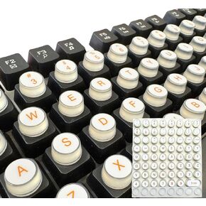 Raised Keyboard Stickers for Long Nails, 72 PCS Soft Silicone Adhesive Colorful Keycaps for Fast Gaming Office Typing, Secure and Fit Desktop Keyboards (Green) in Kuwait