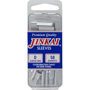 JINKAI Fluorocarbon/Monofiliment Leader Crimping Sleeves 50 Pack Mono Fluoro Leader Crimp Sleeve
