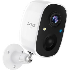 Dzees Security Cameras Wireless Outdoor - Spotlight & Siren, 2K 3MP Upgrade WiFi Cameras for Home Security, AI Motion Detection, Color Night Vision, 2-Way Talk, Waterproof