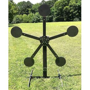 Magnum Target AR500 Portable Texas Star “No Weld" Metal Reactive Steel Shooting Target - 8in Paddles