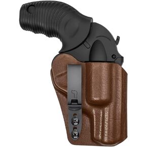 Tulster RATH IWB Kydex Revolver Holster fits: Taurus 605 Poly Protector 2" .357 Magnum | Ambidextrous Inside The Waistband Appendix Concealed Carry