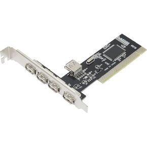 Universal PC Accessories PCI Expansion Card 4 Port USB2.0 Hub Adapter with Reliable Performance Multiple Device Connection