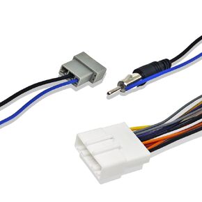 Radio Wiring Harness Connector Kit for Car Stereo Compatible with Nissan 2007-2019/Infiniti 2008-2013/Subaru 2008-2013 with Antenna Adapter, Aftermarket Stereo Installation Accessories
