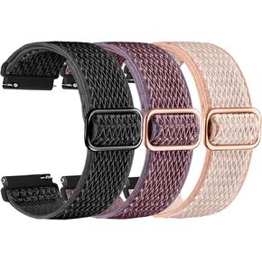 Stretch Watchband for Letfit E26 Smart Watch Bands, Elastic Nylon Watch Straps Replacement Wristband Adjustable Straps Fabric Breathable(3-PACK)