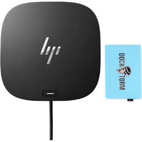 HP USB-C Essential Dock G5 (1 SuperSpeed USB Type-C; 2 USB Type-A; 1 Audio Jack; 2 DisplayPort 1.4; 1 HDMI 2.0; 1 RJ-45; 2 SuperSpeed USB Type-A (Charging)) Bundle with Dockztorm Dock