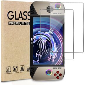 TQLGY 2 Pack Tempered Glass Screen Protector for MSI Claw 8 AI+ A2VM 8 Inch 2025, Ultra HD, Anti-Scratch, Anti-Fingerprint, Bubble-Free