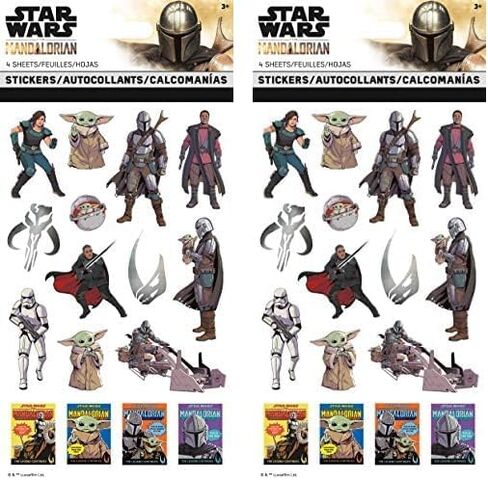 Trends International Star Wars Mandalorian 2 - The Child Standard Sticker - 4 sheet, Multicolor in Kuwait