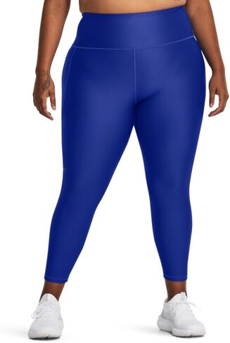 سروال نسائي من Under Armour HeatGear Armor عالي الخصر مانع للانزلاق عند الكاحل، (400) Team Royal / / أسود، طويل جدًا جدًا in Saudi Arabia