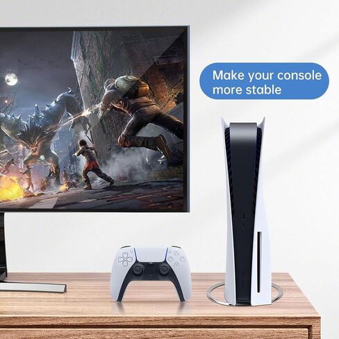 حامل عمودي لوحدات تحكم PS5 Slim & PS5 ، جبل عمودي غير انزلاق لـ PlayStation 5 (Swyvery) in Saudi Arabia
