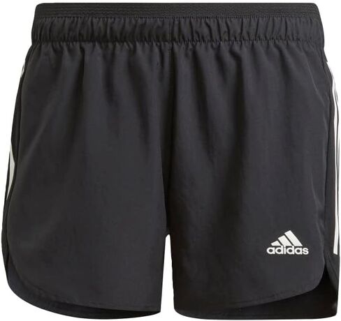 شورت Adidas Standard Run It للنساء، التركيز أزرق/أبيض، صغير in Saudi Arabia
