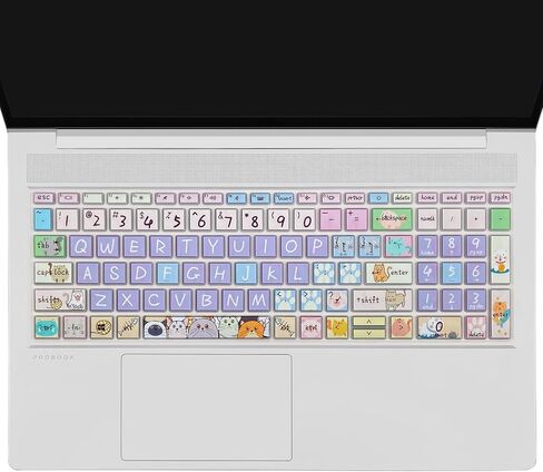 Silicone Keyboard Cover for 15.6" HP ProBook 450/455/650 G8 G9 G10, HP Zbook Power G8 G9,Cute Cat in Kuwait