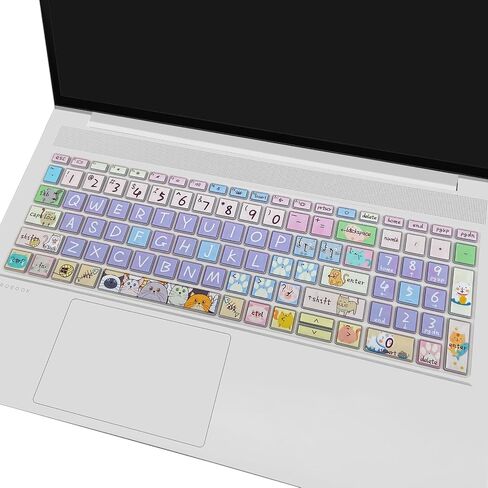 Silicone Keyboard Cover for 15.6" HP ProBook 450/455/650 G8 G9 G10, HP Zbook Power G8 G9,Cute Cat in Kuwait
