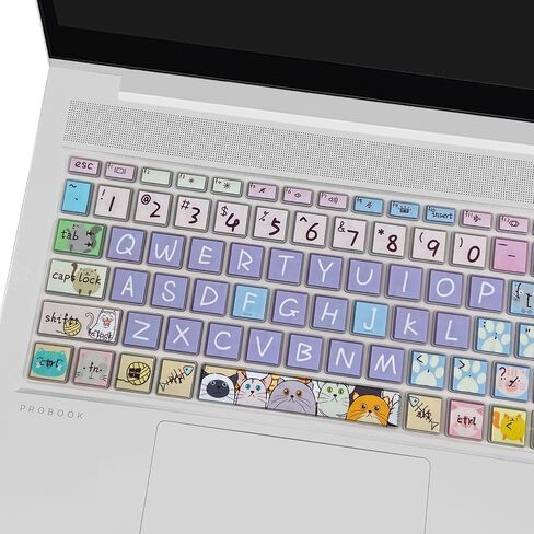 Silicone Keyboard Cover for 15.6" HP ProBook 450/455/650 G8 G9 G10, HP Zbook Power G8 G9,Cute Cat in Kuwait