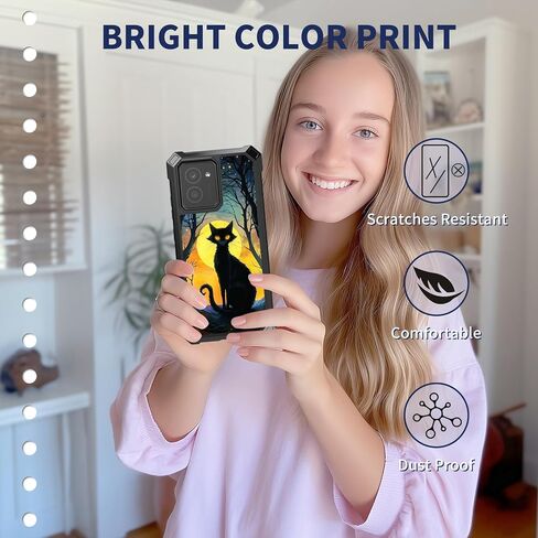 بالنسبة لحالة HMD Vibe مع واقي شاشة زجاجي مقسى ، طبقة مزدوجة TPU Soft Silicone Silrackproof Prochoved Cover for Nokia HMD Vibe N159V TA-1590 ، Purple Dragon in Kuwait