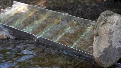 Complete Gold Mining Kit; Folding 50 inch Gold Sluice Box; Gold Prospecting Equipment; Rock Pick Hammer; Gold Classifiers; Pay Dirt Scoop; Crevice Tools and More in Saudi Arabia