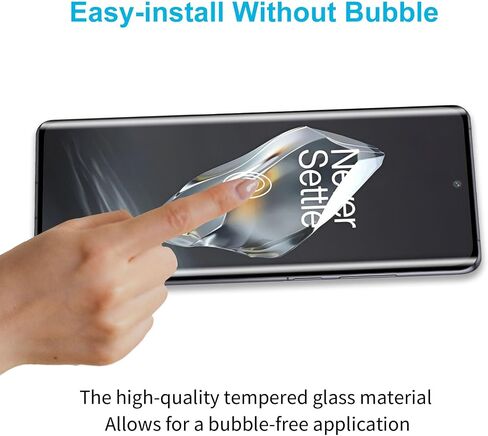 Screen Protector for Oneplus 12(Not for 12r,12 Pro), 3 Pack Tempered Glass Film with 2 Pack Lens Protector, 3D Curved Full Coverage,Scratch-Resistant, 9H Hardness in Saudi Arabia