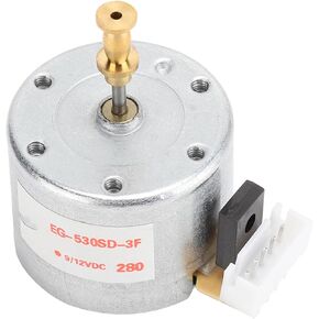 12 V DC Motor, 78 RPM Low RPM Electric Motor, Motorized Turntable, with 25 MM Mounting Holes, for Most 3 Speed Vintage Record Player