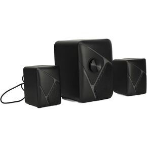 Goshyda Gaming Desktop Speaker, Subwoofer RGB Small Speakers with USB for TV Computer Phone