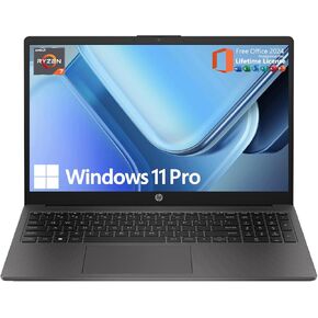 HP 15.6" 255 G10 FHD Business Laptop 2025 Updated, AMD Ryzen 7 7730U (64GB RAM | 2TB SSD), Numeric Keypad, Webcam, Windows 11 Pro, MS Office Pro, WiFi 6& Bluetooth with LTP Accessory Kit