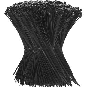 Shappy 5000 Pcs Zip Ties Cable Black Ties Bulk Heavy Duty Ties Self Locking UV Resistant Nylon Plastic Wire Ties for Home Office Garden Workshop Indoor Outdoor Fence (12 Inch)
