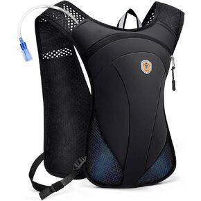 Running Hydration Vest Backpack, Adjustable Chest Straps Running Hydration Vest, Vest Lightweight, Breathable and Sweatproof Running Backpack for Cycling Hiking Rave for Men Women
