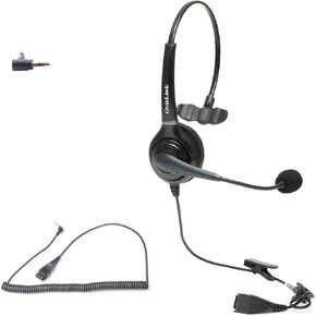 Headset Compatible with Cisco Small Business Phone SPA501G, 502G, 504G, SPA508G, SPA509G for Call Center | Headset with Noise Canceling, HD Voice Quality & 2.5mm Quick Disconnect Cord