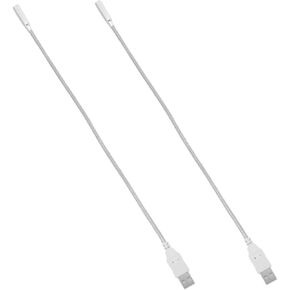 2pcs USB Gooseneck Led Keyboard Lamp Eye Night Light for Laptop Notebook Flexible Design Comfortable Lighting Gentle Illumination