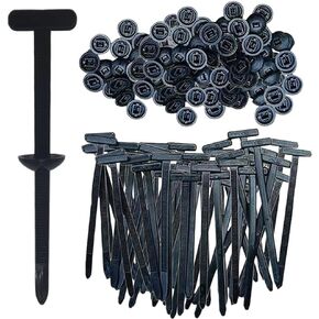 50 pcs Universal Nylon Zip Ties, Self-Locking Cable Ties Buckle, Multipurpose Black Zip Ties
