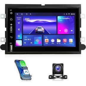 Car Radio for Ford F150 2004 2005 2006 2007 2008 F250/F350 2006-2014 Wireless Carplay & Android Auto Touch Screen Stereo with WiFi Bluetooth FM RDS GPS SWC+Backup Camera