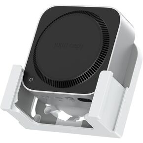 Qwiizlab Mount for Mac mini M4/M4 Pro 2024, VESA and Wall Mount with Removable Storage Baskets, Anti-Scrath Silicone Pads for Installaion