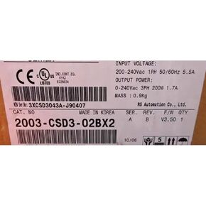 CungSu Expedited 2003-CSD3-02BX2 New and Sealed in Box 2003CSD302BX2 1 Year Warranty and Fast