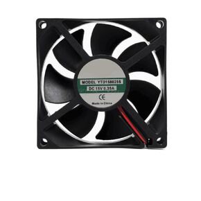 YTD158025S DC 15V 0.35A 80x80x25mm 2-Wire Server Cooling Fan