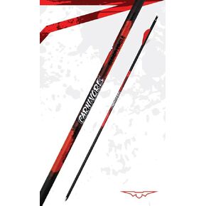 Black Eagle New Carnivore Carbon Arrows 300 (.003") w/Blazer Vanes 1/2 Dozen