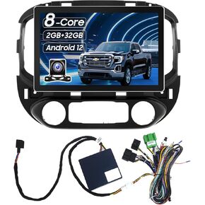 Car Stereo Radio Upgrade for Chevy Colorado GMC Canyon 2015 2016 2017 2018, 11.5 inch Android 12 2+32GB Wireless CarPlay and Android Auto/Voice Control/GPS/Bluetooth 5.0/WiFi
