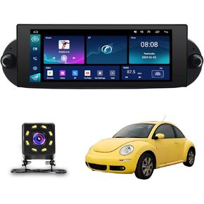 يشمل راديو السيارة مع CarPlay لـ VW Volkswagen Beetle 2006-2010-Bluetooth ، FM/AM Radio ، اتصال لاسلكي للموسيقى والملاحة ، كاميرا نسخ احتياطي HD (4-Core 2+32g)