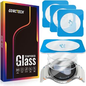 [3-Pack Screen Protector for Samsung Galaxy Watch 7 (44mm) Tempered Glass, Bubble Free, Easy to Install, 9H Hardness