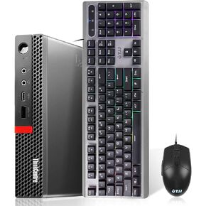 Lenovo Tiny Desktop ThinkCentre M920q Mini Business Computer, Intel 6-Core i5-9500T Up to 3.70 GHz,16GB RAM,256GB NVME SSD, AX210 WiFi, Windows 11 Pro (Renewed)