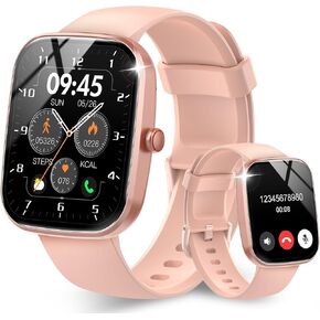 Smart Watch, 1.91" HD Screen Smartwatch, Fitness Watch with Heart Rate/Steps Monitor, 110+ Sports Modes, IP68 Waterproof Activity Trackers Pink