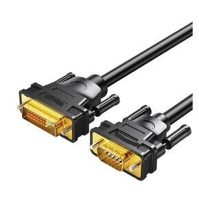 MeLphi Dvi to vga Cable Computer Monitor Cable Desktop Chassis Link Screen dvi-d Graphics Card Interface (Color : DVI 24 5 to VGA Cable, Size : 1 Meter)